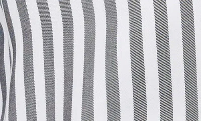 Blu Pepper Stripe Button Down Top In Black