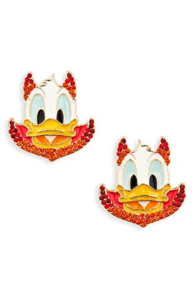 Baublebar X Disney Donald Duck Devil Stud Earrings In Red