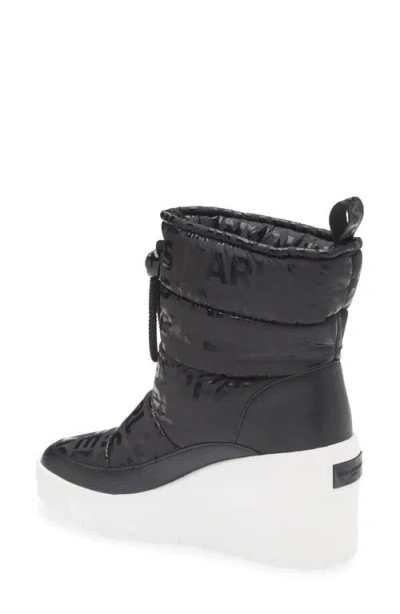 Karl Lagerfeld Paris Berdina Wedge Boot In Black