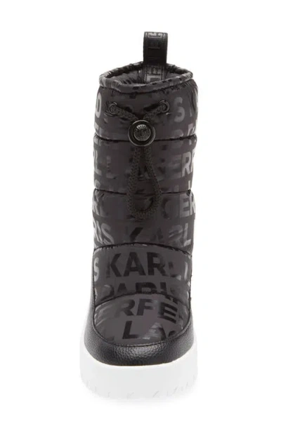 Karl Lagerfeld Paris Berdina Wedge Boot In Black