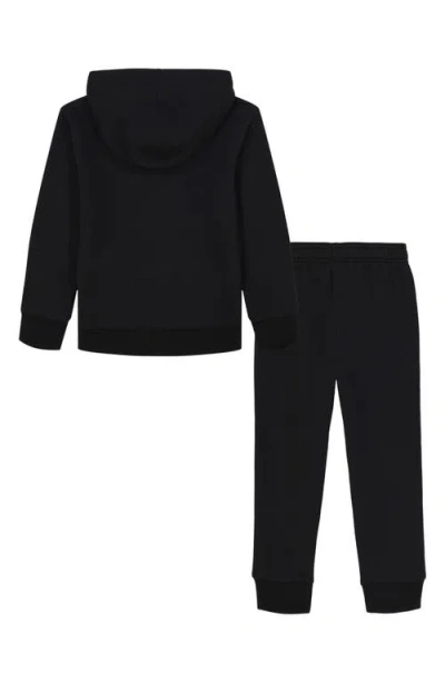 Under Armour Boys 2t-7 2-piece Big Logo Hoodie And Joggers Set In Black