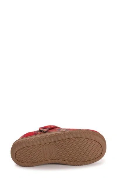 Muk Luks Quianna Lucy Faux Shearling Clog Slipper In Red