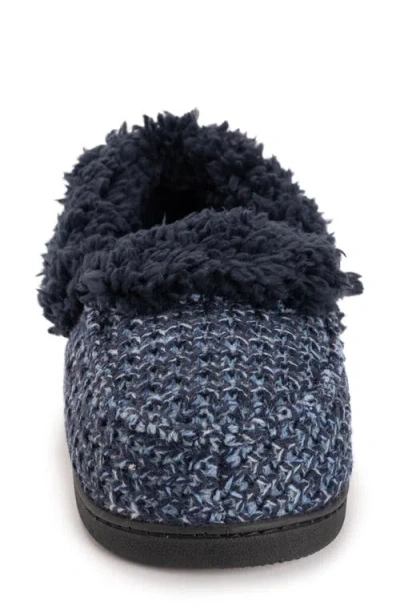 Muk Luks Anais Slipper Womens Memory Foam Slip-on Slippers In Blue