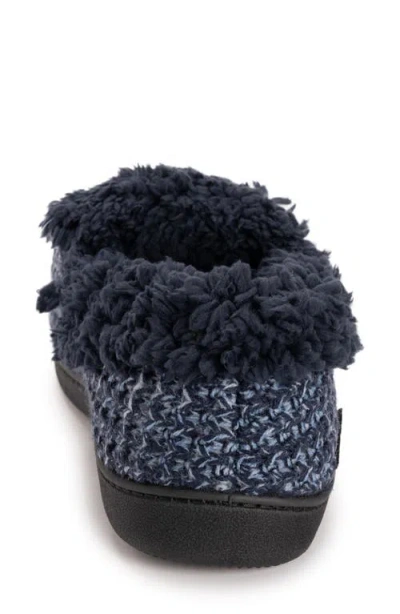 Muk Luks Anais Slipper Womens Memory Foam Slip-on Slippers In Blue