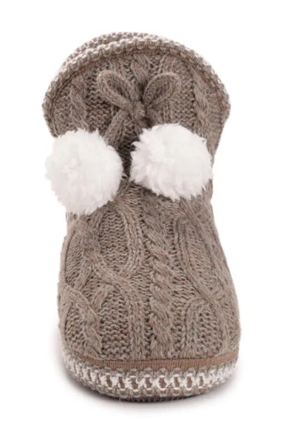 Muk Luks Amira Slipper Womens Memory Foam Slip-on Slippers In Brown