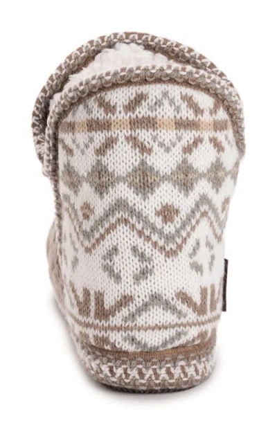 Muk Luks Amira Slipper Womens Memory Foam Slip-on Slippers In Brown