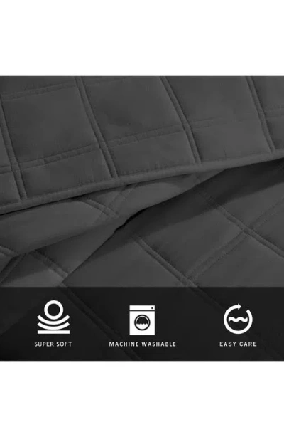 Kenneth Cole Reaction Stonewashed Solid Microfiber Quilt & Sham Set In Gray