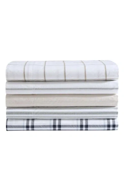 Nautica Plot 200-thread Count Cotton Percale Sheet Set In White