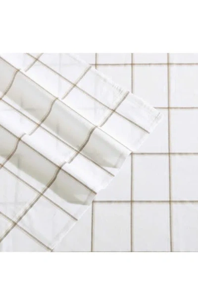 Nautica Plot 200-thread Count Cotton Percale Sheet Set In White