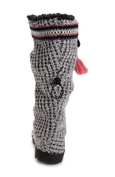 Muk Luks Tabbi Toggle Faux Shearling Slipper In Multi