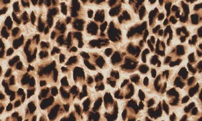 Renee C Leopard Print One-shoulder Midi Dress In Multi