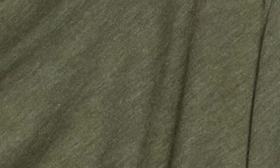 Renee C Mock Neck Ruched Knit Top In Green