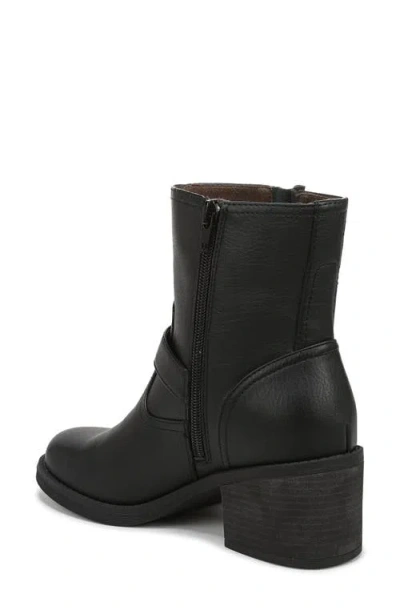 Blowfish Malibu Women's Maeve Round Toe Block Heel Rugged Short Boots In Black