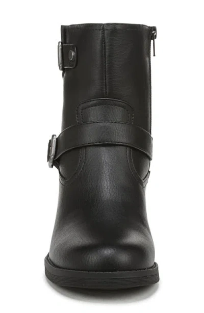 Blowfish Malibu Women's Maeve Round Toe Block Heel Rugged Short Boots In Black