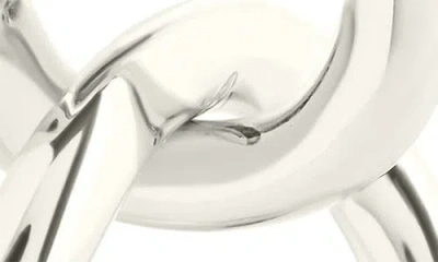 Sterling Forever Cruz Double Link Drop Earrings In Metallic