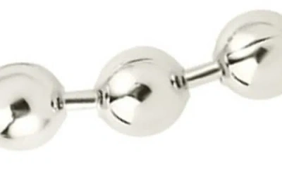 Sterling Forever Destiny Beaded Chain Necklace In Metallic