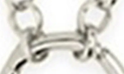 Sterling Forever Simple Link Pendant Chain Necklace In Metallic