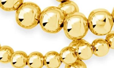 Sterling Forever 14k Plated Cz Evil Eye Set Of 3 Bracelet In Gold