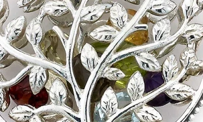 Samuel B. Round Tree Pendant In Metallic