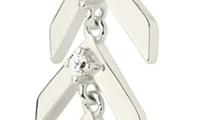 Sterling Forever Gemma Cubic Zirconia Drop Earrings In Metallic