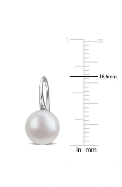 Delmar Cultured Freshwater Pearl Drop Earrings In Metallic