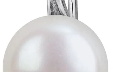 Delmar Cultured Freshwater Pearl Drop Earrings In Metallic