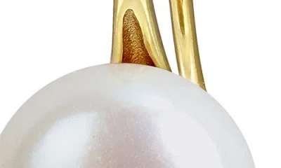 Delmar Cultured Freshwater Pearl Drop Earrings In Gold