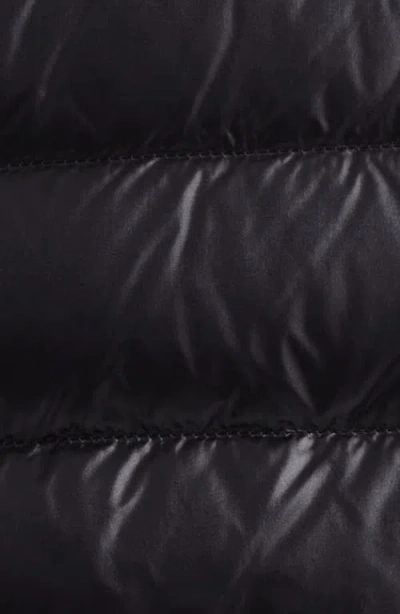 Moncler Womens Black Funnel-neck Brand-patch Regular-fit Shell-down Jacket In Black