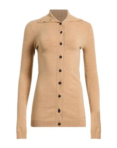N°21 Woman Cardigan Camel Size 6 Wool, Polyamide, Polyester, Elastane In Brown