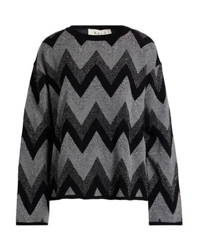 Kaos Day By Day Woman Sweater Grey Size L Viscose, Polyester, Metallic Fiber, Polyamide In Multi