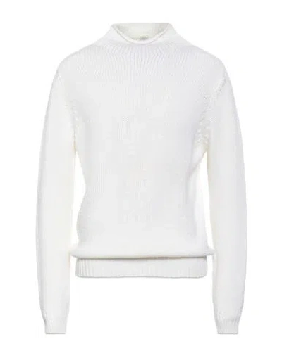 Filippo De Laurentiis Man Turtleneck Ivory Size 38 Merino Wool In White