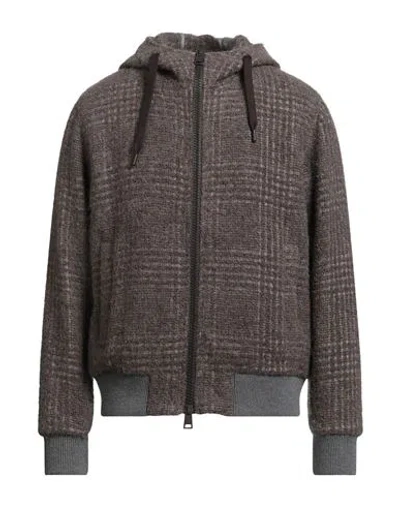 Herno Globe Man Jacket Taupe Size 40 Virgin Wool, Mohair Wool, Alpaca Wool, Polyamide In Gray