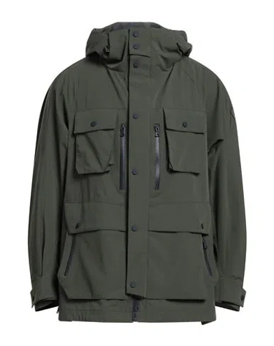 Paul & Shark Man Jacket Military Green Size M Polyester, Elastane In Green