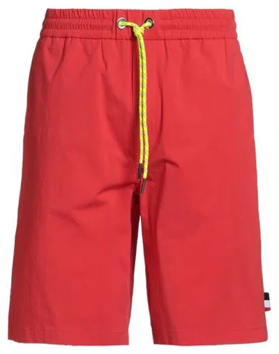 Iceberg Man Shorts & Bermuda Shorts Red Size L Cotton, Elastane In Red