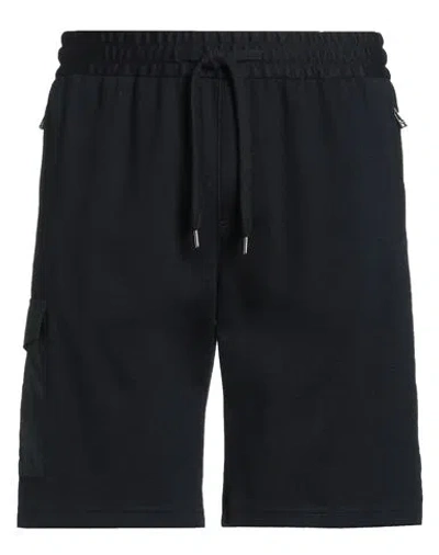 Windsor . Man Shorts & Bermuda Shorts Midnight Blue Size Xl Polyester, Polyacrylic, Wool, Cotton In Black