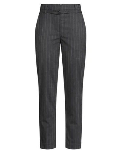 Brunello Cucinelli Woman Pants Charcoal Size 10 Virgin Wool, Polyamide, Elastane, Polyester In Gray