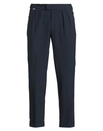 04651/a Trip In A Bag Man Pants Midnight Blue Size M Wool, Polyester, Elastane In Blue