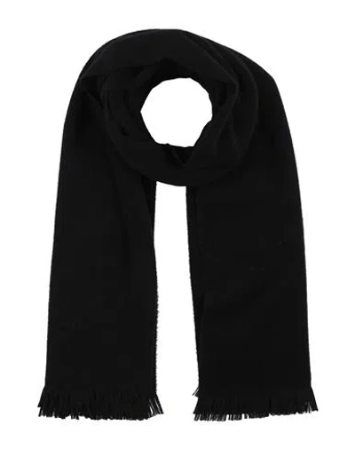 Gentryportofino Woman Scarf Black Size - Virgin Wool In Black