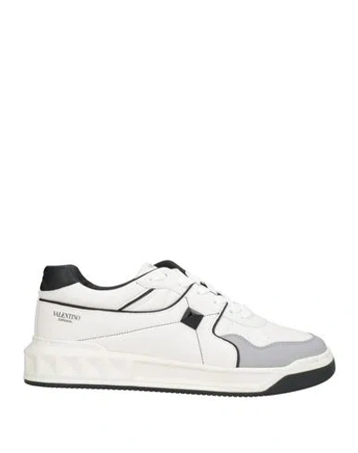 Valentino Low-top One Stud Sneakers In White