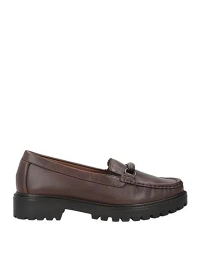 Cinzia Soft Woman Loafers Dark Brown Size 7 Synthetisches Material In Brown