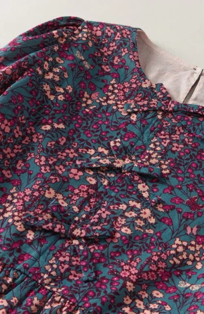 Nordstrom Kids' Bow Front Peplum Cotton Top In Multi