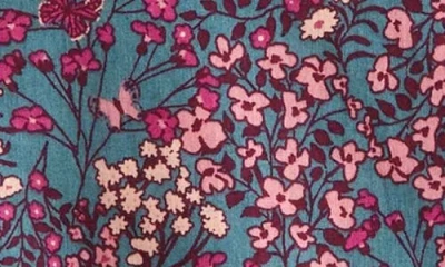 Nordstrom Kids' Bow Front Peplum Cotton Top In Multi