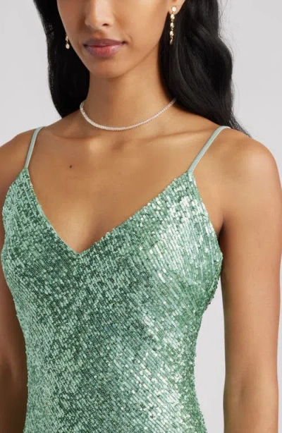 Bp. Sequin Minidress In Green