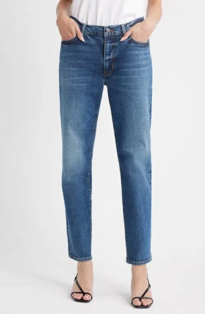 Frame Denim Le Garcon Mid-rise Othello Boyfriend Jean In Blue