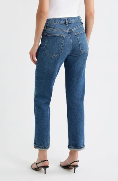Frame Denim Le Garcon Mid-rise Othello Boyfriend Jean In Blue