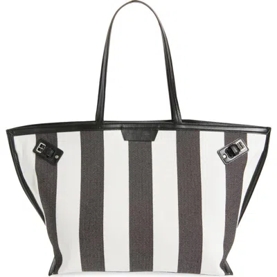 Proenza Schouler Days Caryall Stripe Canvas Tote In Multi