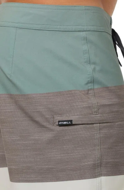 O'neill Hyperfreak Heat Block Swim Trunks In Green