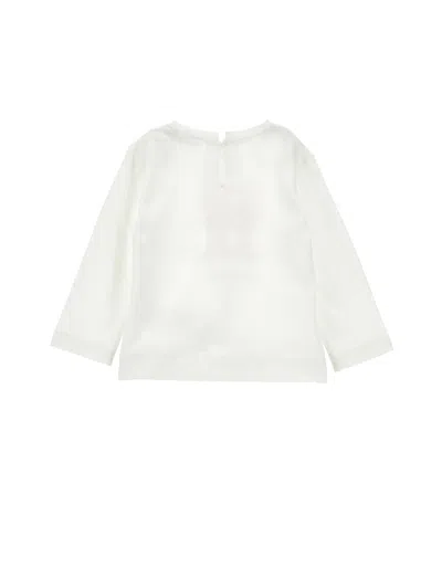 Monnalisa Kids'  Appliqués Minnie T-shirt In White