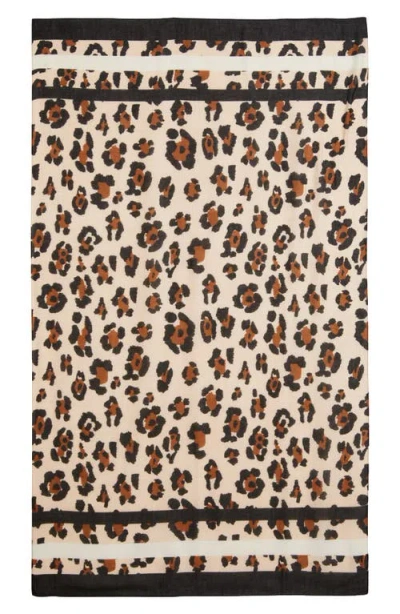 Tasha Leopard Print Scarf In Multi