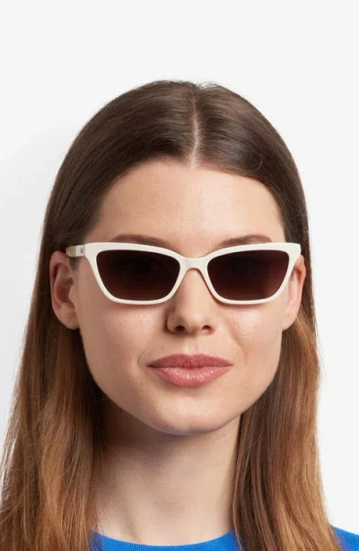 Kate Spade New York Aisha 55mm Gradient Ectangular Sunglasses In White